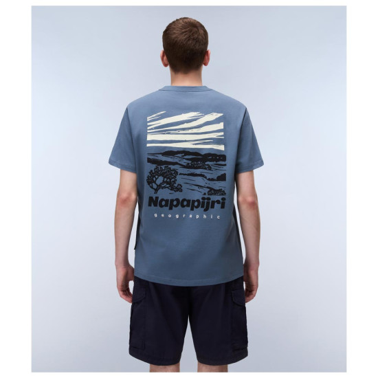 Napapijri Ανδρική κοντομάνικη μπλούζα S-Vignoni Back Print